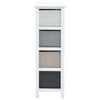 Stella Homewares Storage Cabinet 4 Drawers Wood