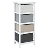 Stella Homewares Storage Cabinet 4 Drawers Wood