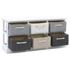 Stella Homewares Storage Bench 6 Drawers Wood