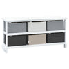 Stella Homewares Storage Bench 6 Drawers Wood
