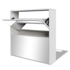 Stella Homewares Shoe Cabinet 2-Layer Mirror White 63x17x67 cm