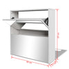 Stella Homewares Shoe Cabinet 2-Layer Mirror White 63x17x67 cm