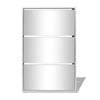Stella Homewares Shoe Cabinet 3-Layer Mirror White 63x17x102.5 cm