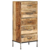 Stella Homewares Chest of Drawers 45x35x106 cm Solid Mango Wood