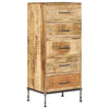 Stella Homewares Chest of Drawers 45x35x106 cm Solid Mango Wood