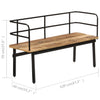 Stella Homewares Bench 120x40x70 cm Solid Mango Wood