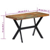 Stella Homewares Dining Table 120x60x75 cm Solid Reclaimed Wood