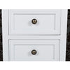 Stella Homewares Nightstands 4 pcs with 2 Drawers MDF White