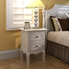 Stella Homewares Nightstands 4 pcs with 2 Drawers MDF White