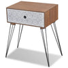 Stella Homewares Nightstands with Drawer 2 pcs Brown