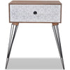 Stella Homewares Nightstands with Drawer 2 pcs Brown