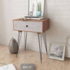 Stella Homewares Nightstands with Drawer 2 pcs Brown