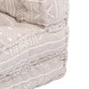 Stella Homewares Single Modular Pouffe Beige Fabric