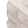 Stella Homewares Single Modular Pouffe Beige Fabric