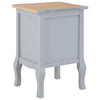 Stella Homewares Bedside Cabinets 2 pcs Grey 35x30x49 cm MDF