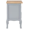 Stella Homewares Bedside Cabinets 2 pcs Grey 35x30x49 cm MDF