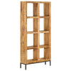 Stella Homewares Bookshelf 80x25x175 cm Solid Mango Wood