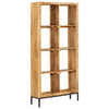 Stella Homewares Bookshelf 80x25x175 cm Solid Mango Wood