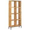 Stella Homewares Bookshelf 80x25x175 cm Solid Mango Wood