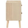Stella Homewares Bedside Cabinet with 2 Drawers 40x30x49.5 cm Solid Pinewood