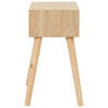 Stella Homewares Bedside Table with a Drawer 44x30x58.5 cm Solid Pinewood