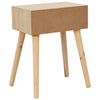 Stella Homewares Bedside Table with a Drawer 44x30x58.5 cm Solid Pinewood