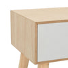 Stella Homewares Bedside Table with a Drawer 44x30x58.5 cm Solid Pinewood