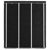 Stella Homewares Wardrobe with Compartments and Rods Black 150x45x175 cm Fabric