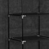 Stella Homewares Wardrobe with Compartments and Rods Black 150x45x175 cm Fabric