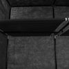 Stella Homewares Wardrobe with Compartments and Rods Black 150x45x175 cm Fabric