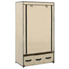 Stella Homewares Wardrobe Cream 87x49x159 cm Fabric