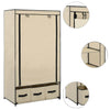 Stella Homewares Wardrobe Cream 87x49x159 cm Fabric