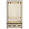 Stella Homewares Wardrobe Cream 87x49x159 cm Fabric
