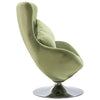 Stella Homewares Swivel Egg Chair with Cushion Light Green Velvet
