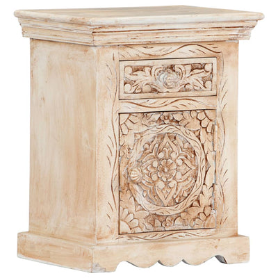 Stella Homewares Bedside Cabinet 40x30x50 cm Solid Mango Wood