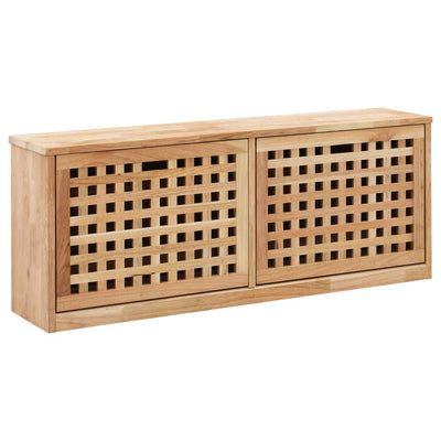 Stella Homewares Shoe Storage Bench 94x20x38 cm Solid Walnut Wood