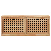 Stella Homewares Shoe Storage Bench 94x20x38 cm Solid Walnut Wood