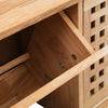 Stella Homewares Shoe Storage Bench 94x20x38 cm Solid Walnut Wood