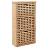Stella Homewares Shoe Storage Cabinet 55x20x104 cm Solid Walnut Wood