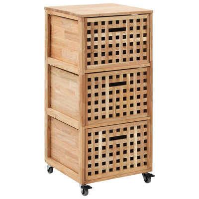 Stella Homewares Bathroom Cabinet 41x41x91 cm Solid Walnut Wood