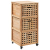 Stella Homewares Bathroom Cabinet 41x41x91 cm Solid Walnut Wood