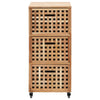 Stella Homewares Bathroom Cabinet 41x41x91 cm Solid Walnut Wood