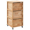 Stella Homewares Bathroom Cabinet 41x41x91 cm Solid Walnut Wood