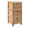 Stella Homewares Bathroom Cabinet 41x41x91 cm Solid Walnut Wood