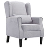 Stella Homewares Armchair Light Grey Fabric