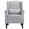 Stella Homewares Armchair Light Grey Fabric