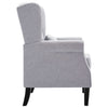 Stella Homewares Armchair Light Grey Fabric