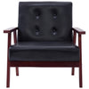 Stella Homewares Armchair  Black Faux Leather