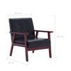 Stella Homewares Armchair  Black Faux Leather