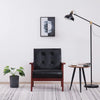 Stella Homewares Armchair  Black Faux Leather